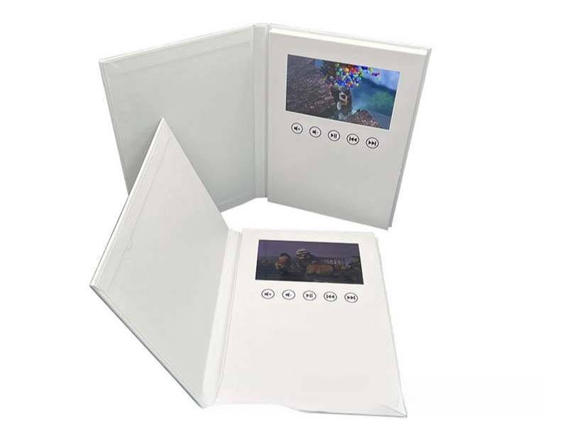 Brochure Paper Blank 7-inch Greeting Card White Hardcover Video Book - Image 7